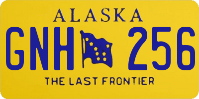 AK license plate GNH256