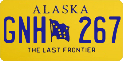 AK license plate GNH267