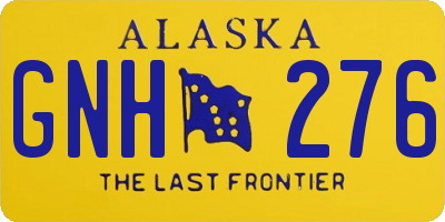 AK license plate GNH276