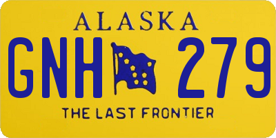 AK license plate GNH279