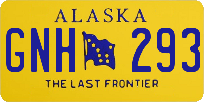 AK license plate GNH293