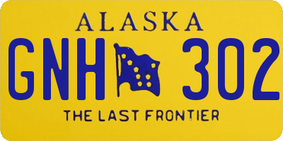 AK license plate GNH302