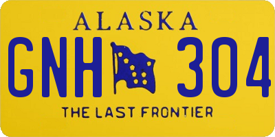 AK license plate GNH304