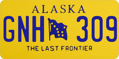 AK license plate GNH309