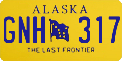 AK license plate GNH317