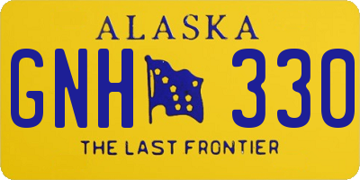 AK license plate GNH330