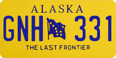 AK license plate GNH331