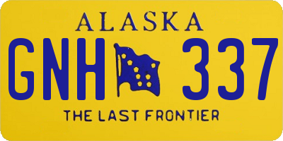 AK license plate GNH337