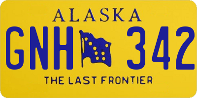 AK license plate GNH342