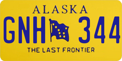 AK license plate GNH344