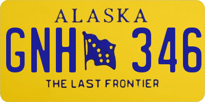 AK license plate GNH346