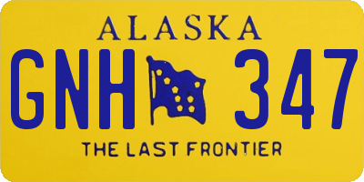 AK license plate GNH347