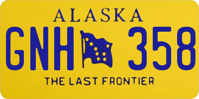 AK license plate GNH358