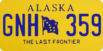 AK license plate GNH359