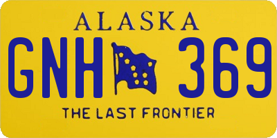 AK license plate GNH369