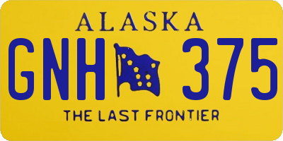 AK license plate GNH375