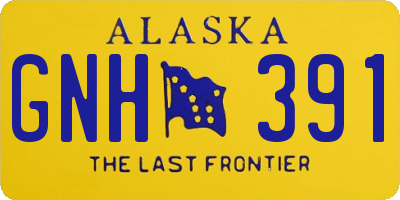 AK license plate GNH391