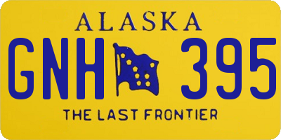 AK license plate GNH395