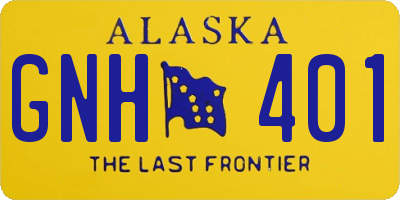 AK license plate GNH401