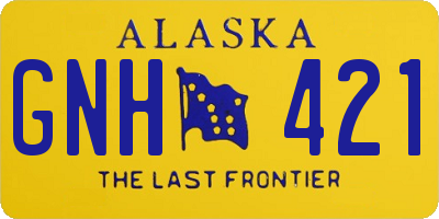 AK license plate GNH421