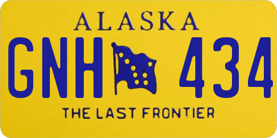 AK license plate GNH434