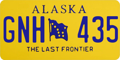 AK license plate GNH435