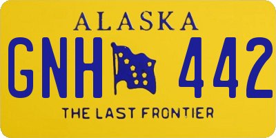 AK license plate GNH442