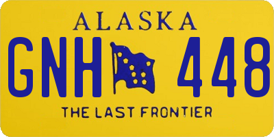 AK license plate GNH448