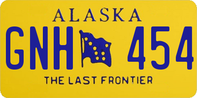 AK license plate GNH454