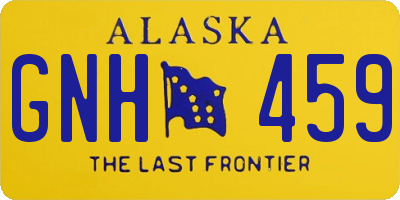 AK license plate GNH459