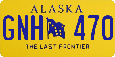 AK license plate GNH470