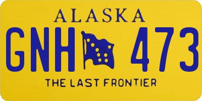 AK license plate GNH473