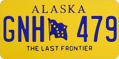 AK license plate GNH479