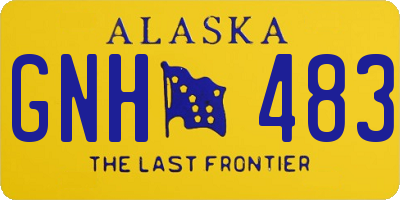 AK license plate GNH483