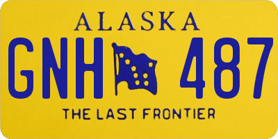 AK license plate GNH487