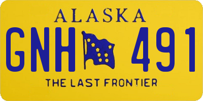 AK license plate GNH491