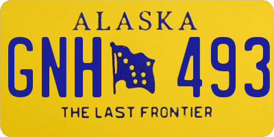 AK license plate GNH493