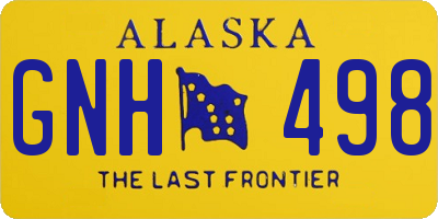 AK license plate GNH498