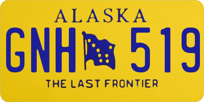 AK license plate GNH519