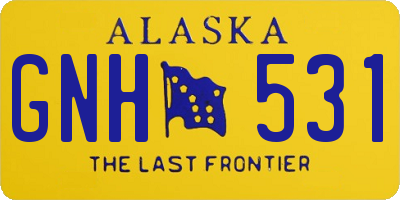 AK license plate GNH531