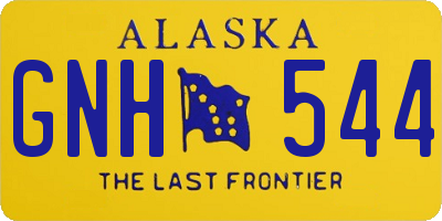 AK license plate GNH544