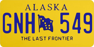 AK license plate GNH549