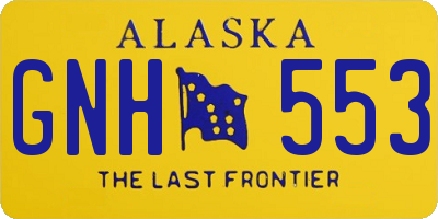 AK license plate GNH553