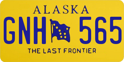 AK license plate GNH565