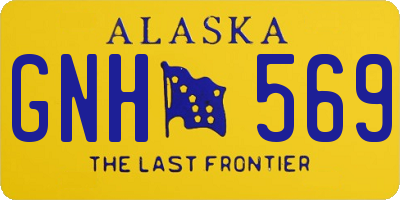 AK license plate GNH569