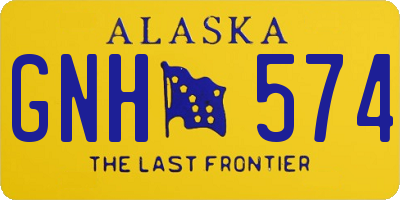 AK license plate GNH574