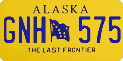 AK license plate GNH575