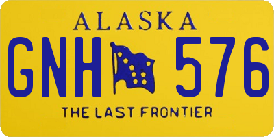 AK license plate GNH576