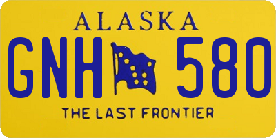 AK license plate GNH580