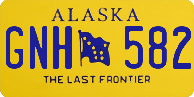 AK license plate GNH582